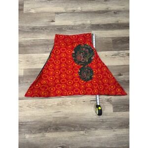 Desigual Women's Size M Skirt ALine Vibrant Circles Floral Tree Print